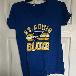 St. Louis Blues Blue V-Neck Tee
